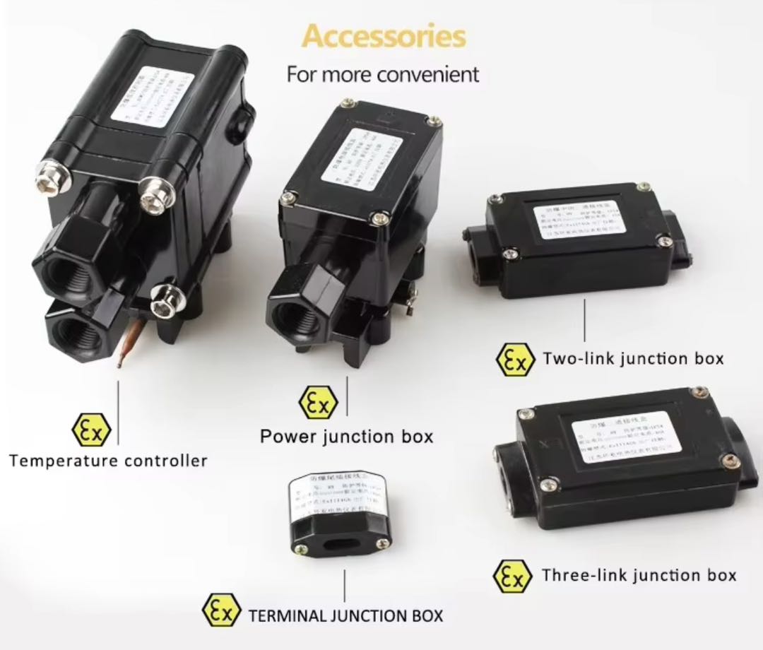 อุปกรณ์ประกอบ Heat Tracing กล่องต่อสายและเทอร์โมสตัทกันระเบิด
